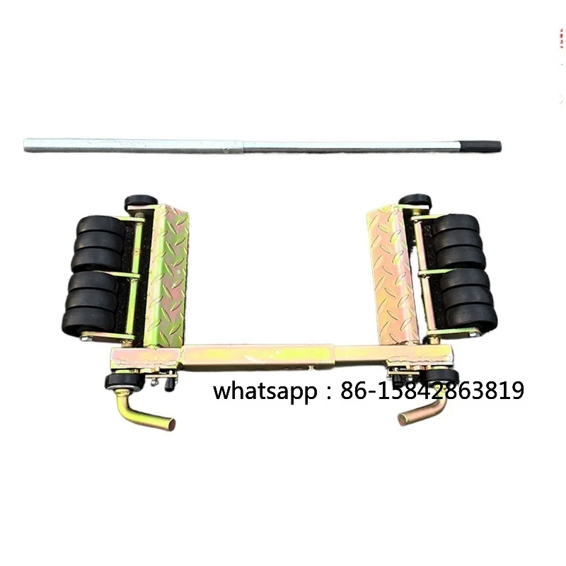 Wheeled Trolley - 12 Wheel Rescue Trailer Service Anti-skid Pattern Plate Car Porter Tool for Auto Repair Car Lever Positioning