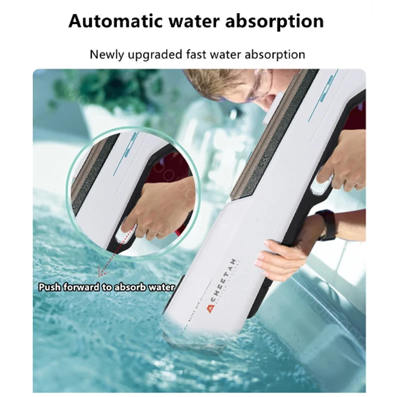 Large Capacity Electric water gun Automatic Induction Water Absorption Beach toy Pool Games Adults Children Blaster Water gun