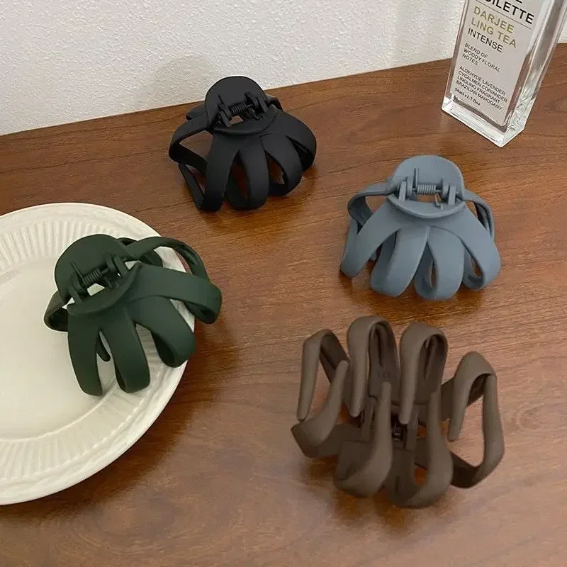 Pince à cheveux pour queues de cheval hautes pour femmes, petite griffe moelleuse, bourgeons de fleurs irréguliers, pinces à cheveux partenaires, accessoires pour cheveux, tresses de style