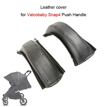 Kinderwagen Handlauf Lederbezug für Valcobaby Snap4 Mutter Schubstange Kinderwagen Griff Schutzhülle Baby Buggy Zubehör