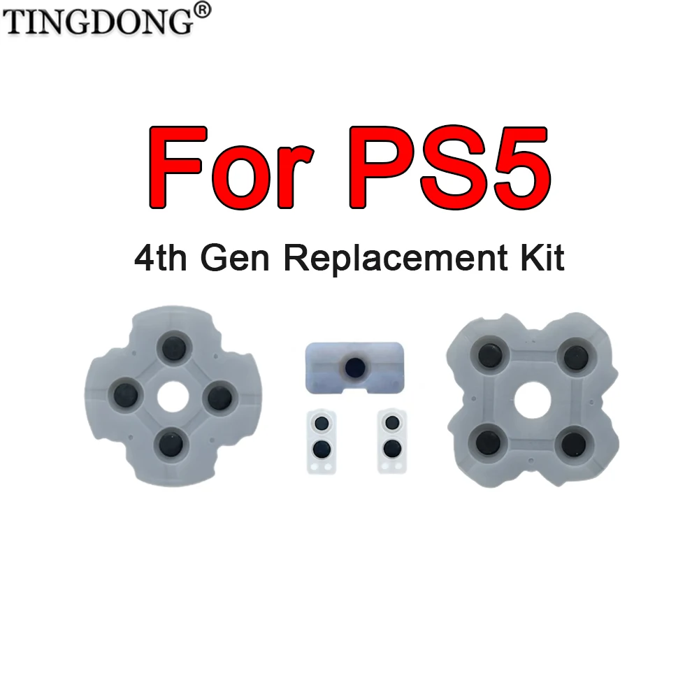 1/2/5/10er-Set leitfähige Gummipads der 4. Generation für PS5 BDM-040, Ersatz-Gummibutton-Kit, Reparaturteile für nicht reagierende Buttons