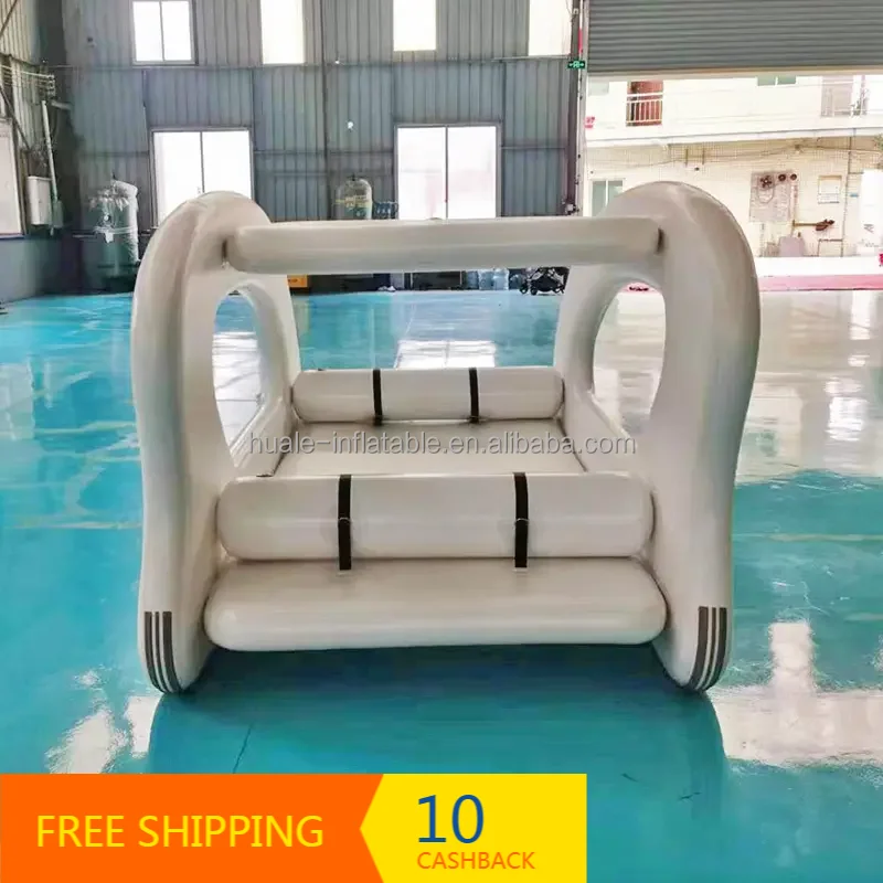 Electric Inflatable Sport Yacht 3×1.7m Drop Stitch Leisure Houseboat Custom OEM for Sea Drifting Outdoor Vacation