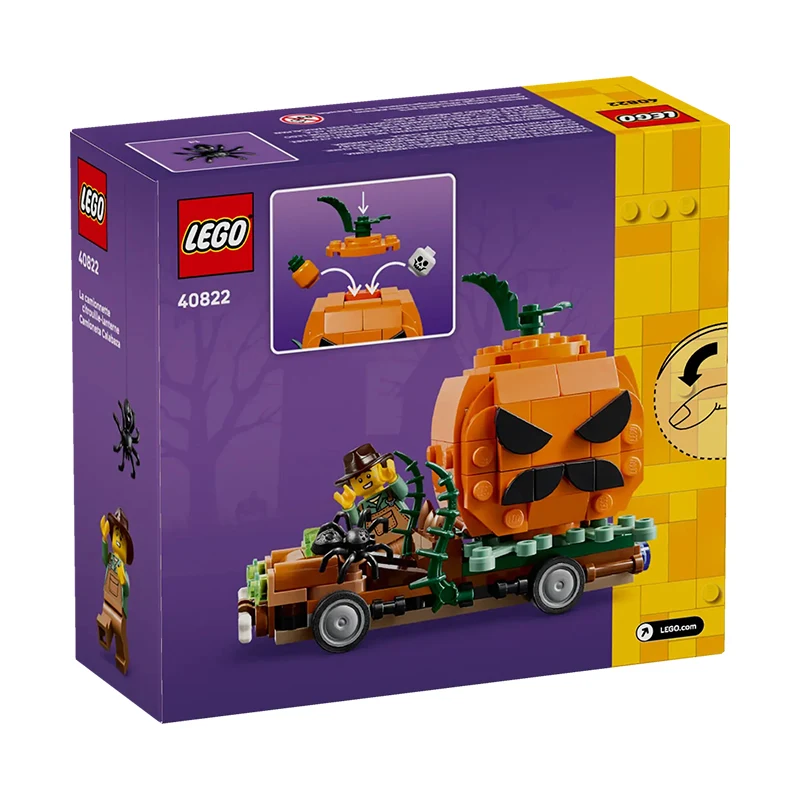 ليغو مهرجان طبعة محدودة 40822 اليقطين فانوس شاحنة بيك اب الفتيان والفتيات لغز الجمعية اللبنات لعبة هدية