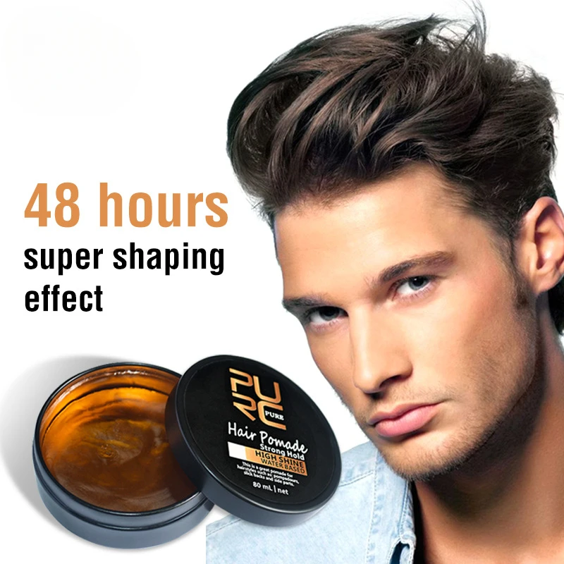 Big Back Hairstyle Retro Hair Oil Men's Hair Styling Hair Wax Styling Styling Hairs Paste Strong Hold High Shine Look Nice