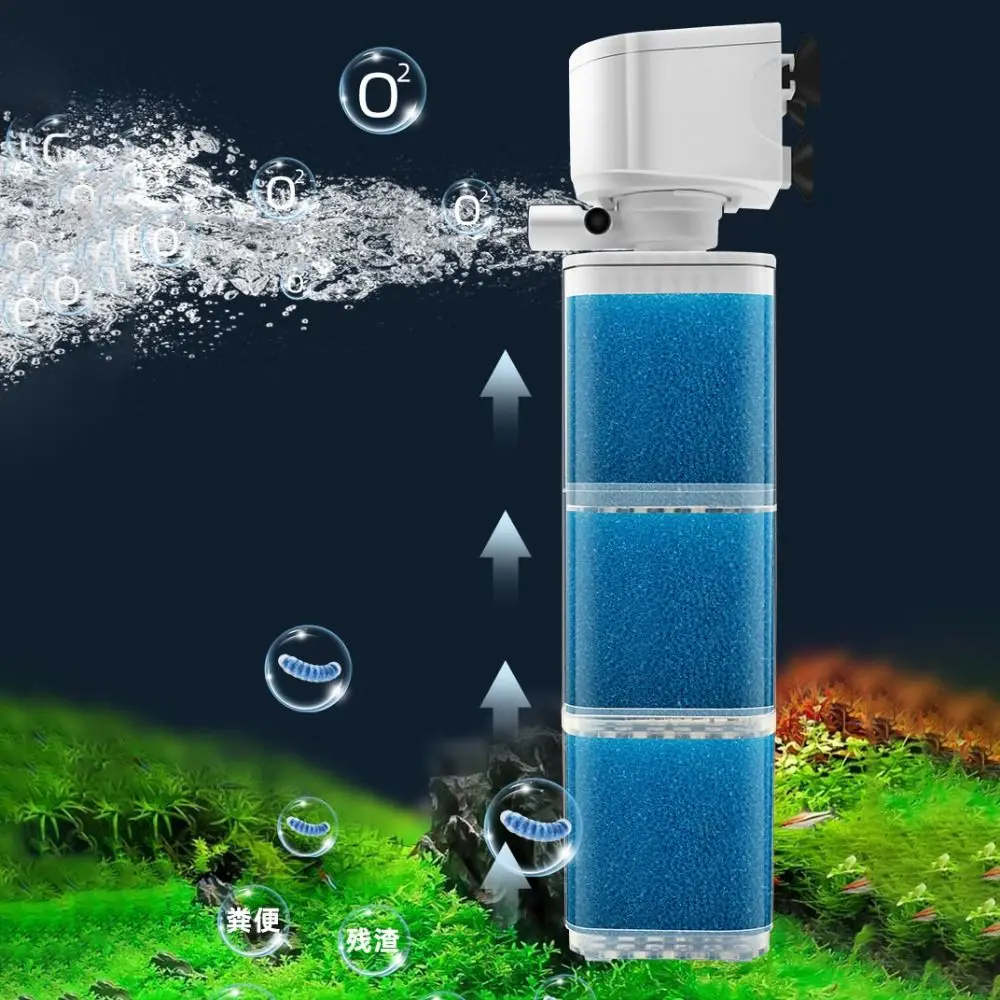 

Mute Fish Tank Submersible Filter Removable Water Purification Oxygenation Pump Plastic Water Circulation Pump
