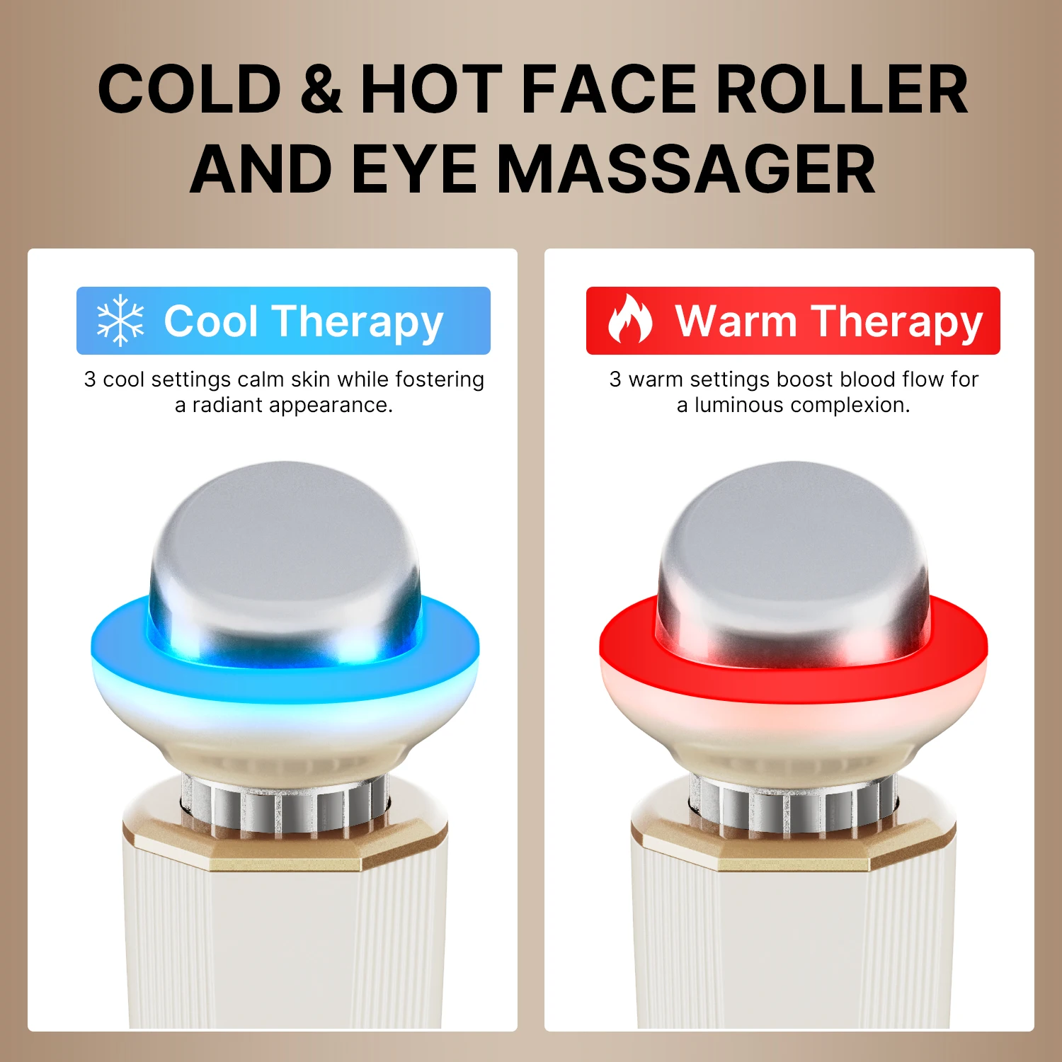 

Electric Facial Beauty Instrument Hot Cold Red Light Vibration Firming Face and Neck Lift Massager
