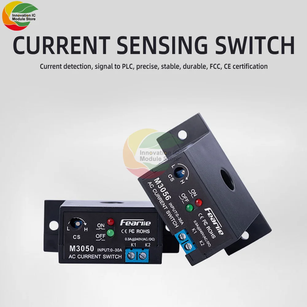 

M3050 Mini Current Controller AC Induction Relay AC Current Sensing Switch AC Detection Adjustable Mutual Inductance Control