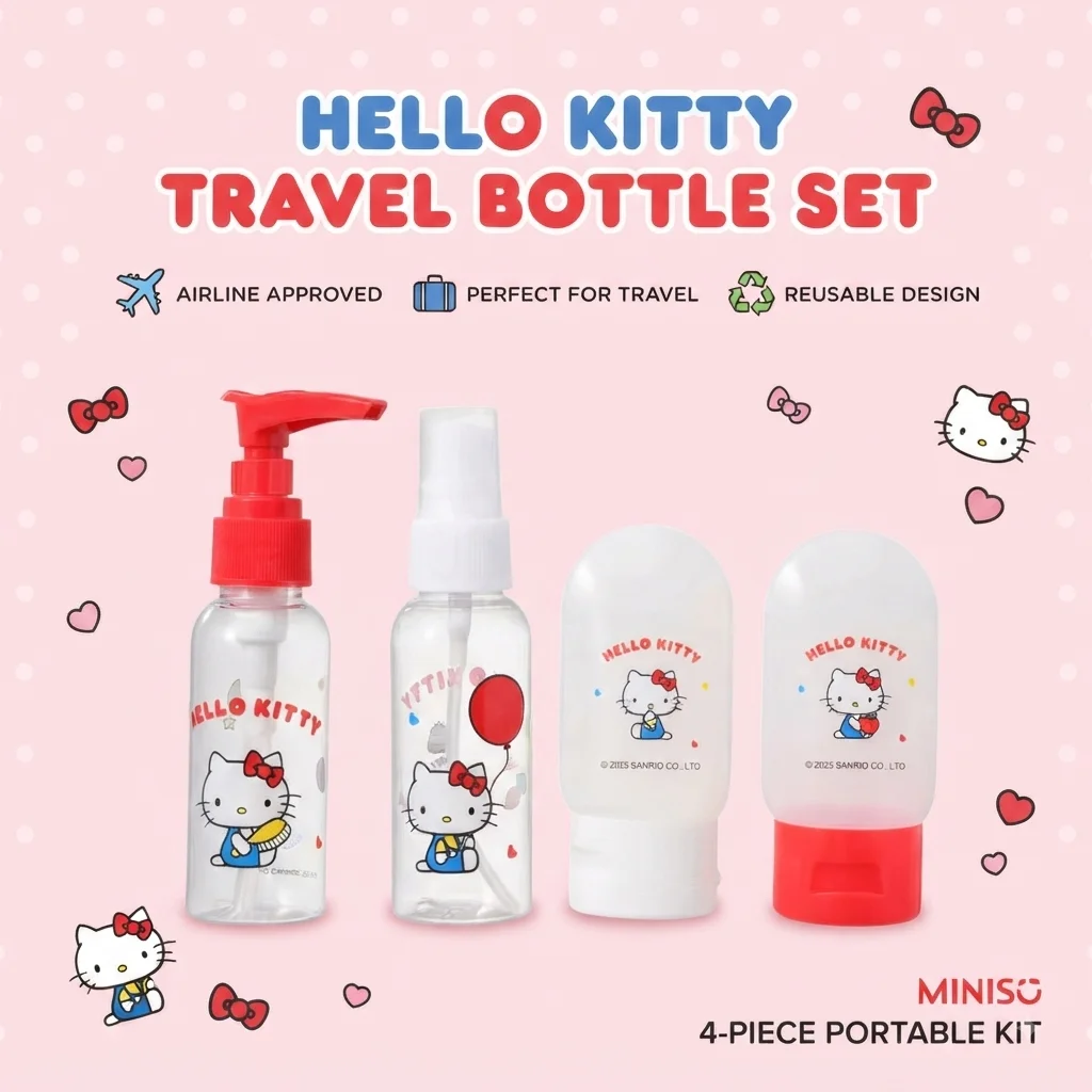 Home Goods Bathroom - Sevimli Hello Kitty Çizgi Film Seyahat