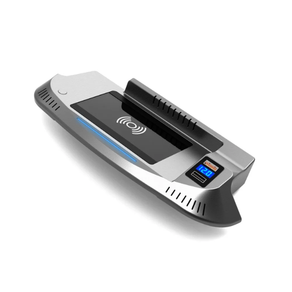 For Ford For Mustang 2015-2020 15W Wireless Charging Panel In-Car Fast Charger Mount Compatible with Enabled Devices