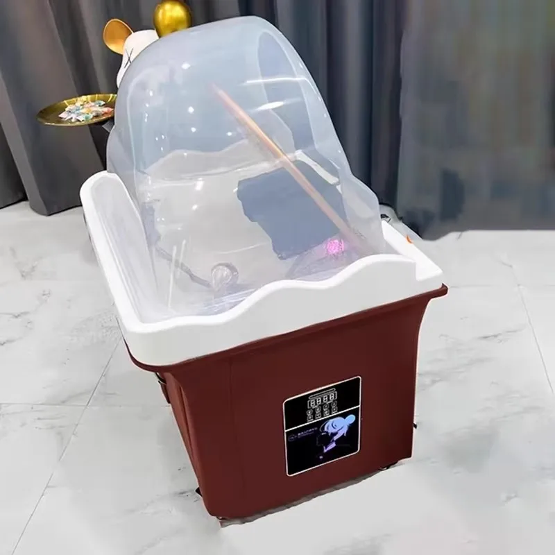 

Professional Shower Portable Shampo Chair Shower Portable Nourishing Head Spa Chair Movable Cadeira De Barbearia Furniture