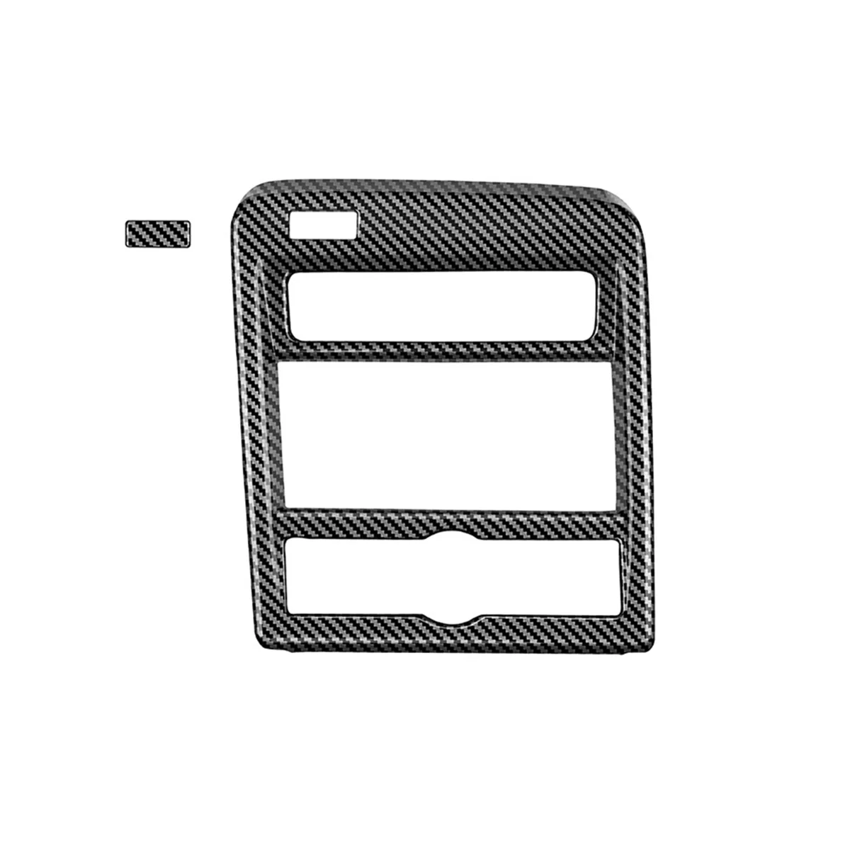 Car Center Console Gear Panel Cover Trim for Hyundai KONA 2024+ Car Interior Accessories Carbon Fiber Pattern