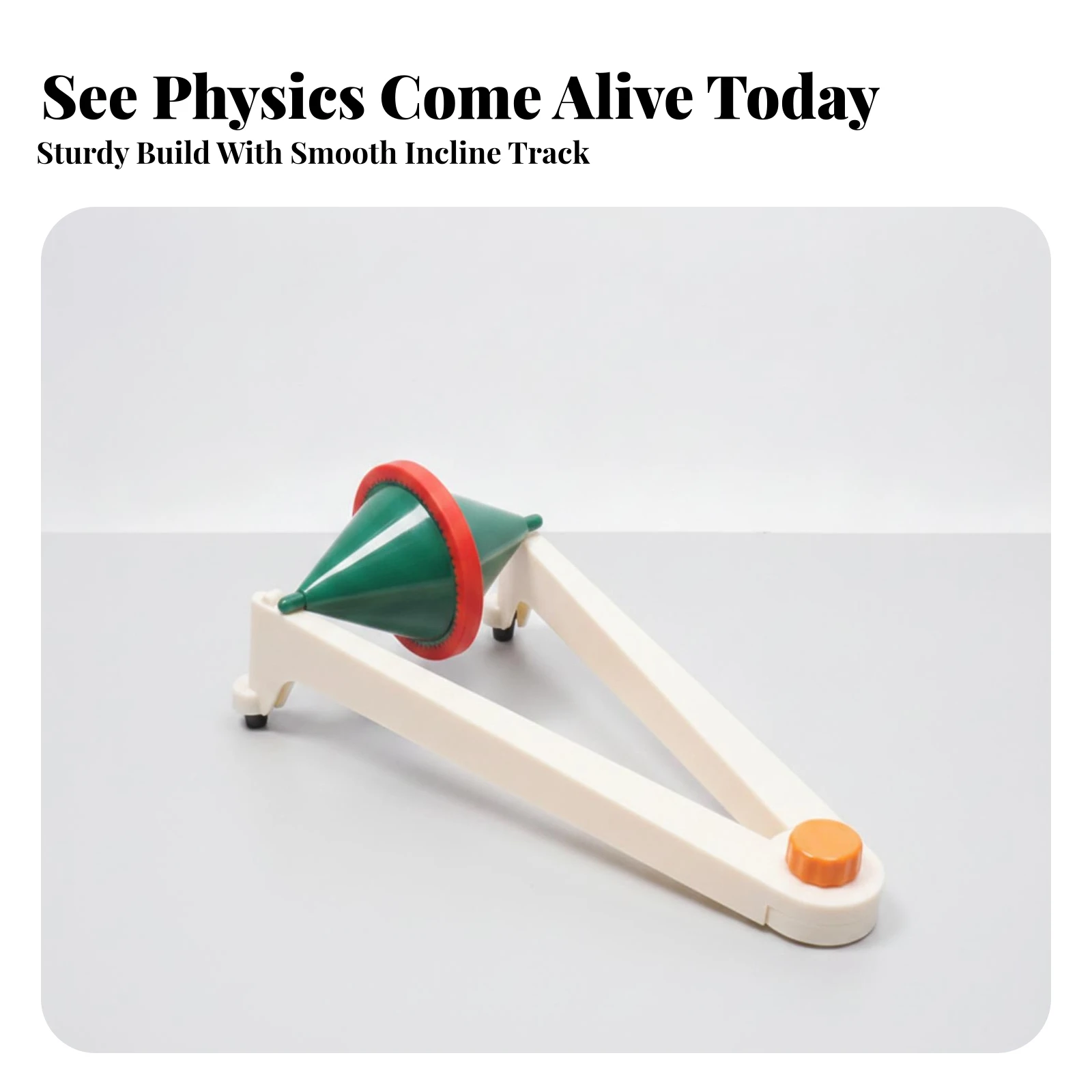 Physics Demonstrator Tabletop Uphill Roller Demonstrator Teaching Aid Educational for Teachers, Physics Laboratory, Classroom