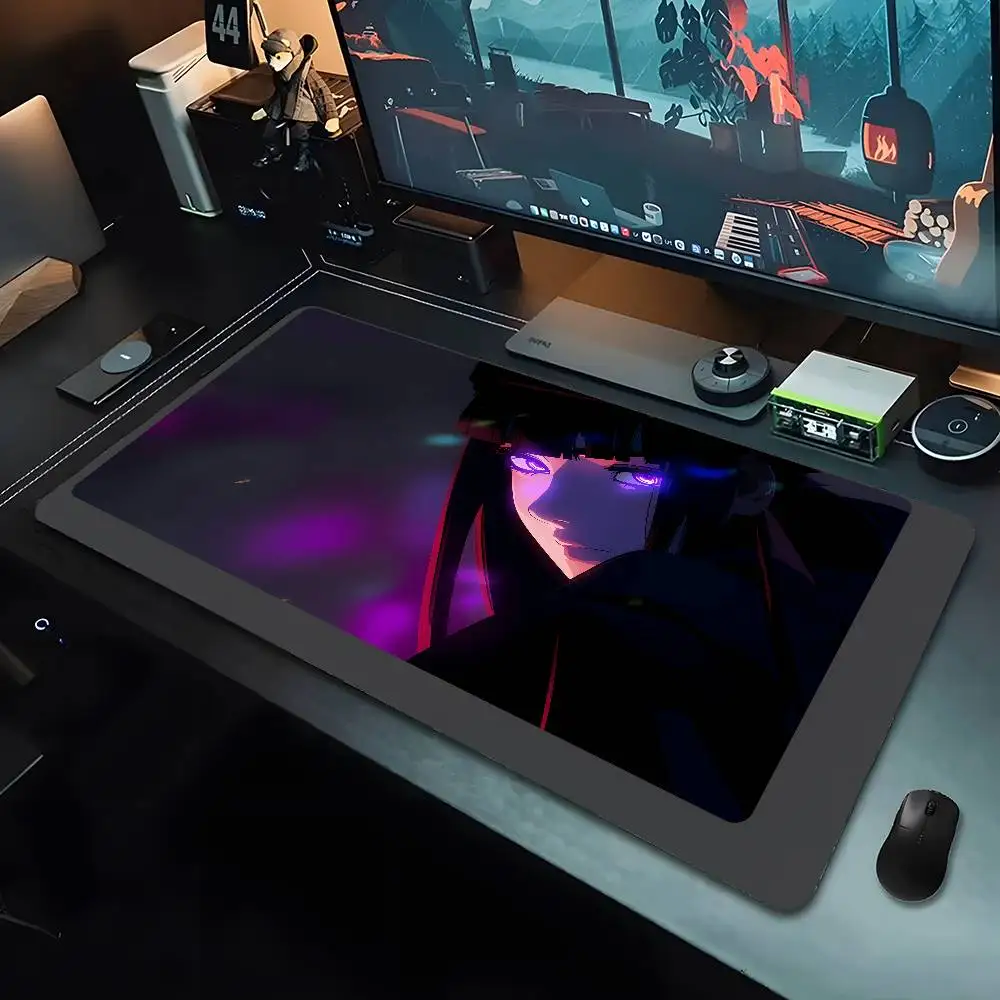 XXL Mouse Pad PC Purple Anime Girl Gamer Mousepad Laptop Computer Keyboard Accessories Mouse Mat Rug Extended Desk Mats 50x100cm