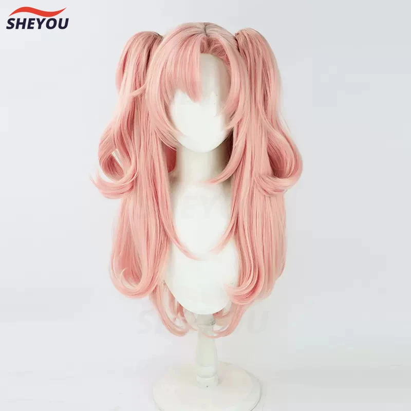 Game Zenless Zone Zero Nicole Demara Cosplay Wig Long Pink Curls Heat Resistant Hair Halloween Party Wigs + Wig Cap