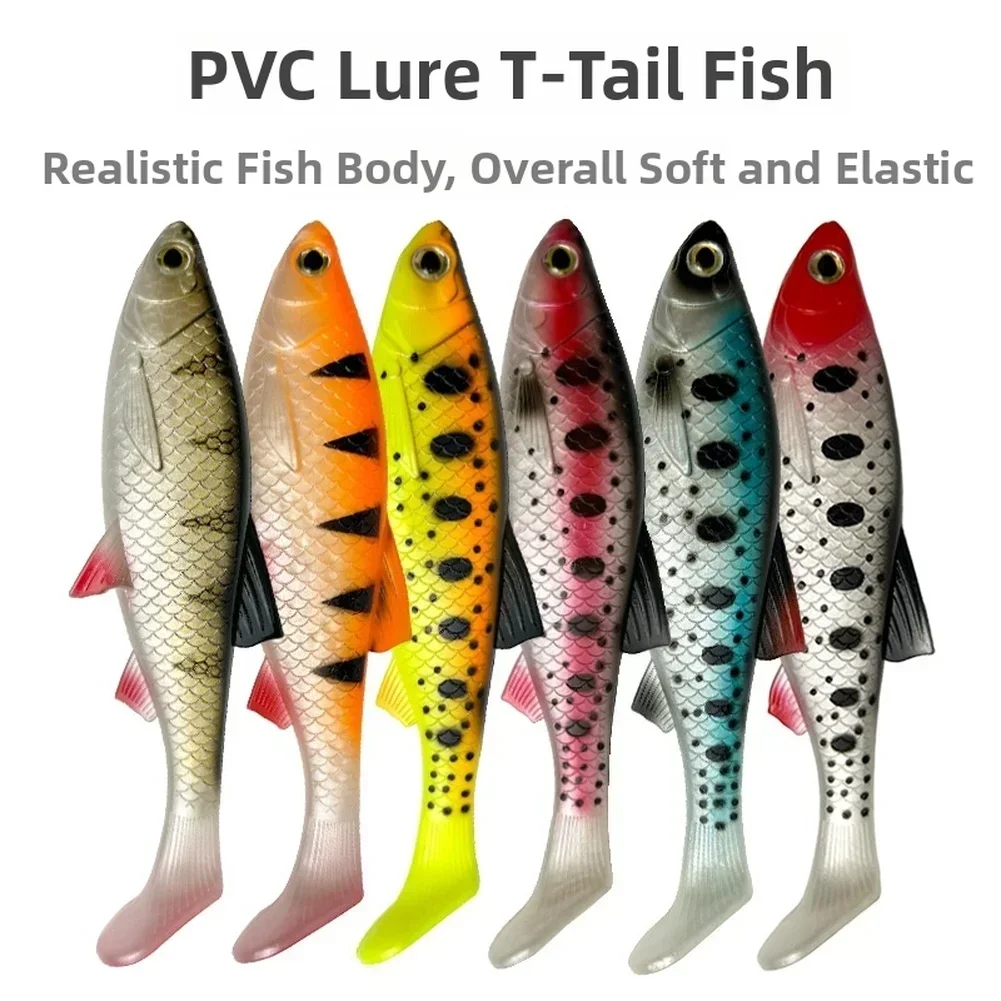 

1pcs 12.5cm/21g Carp T Tail Fish Fishing Lure For Trout Bass Perch Artificial Bait Swimbait Bait Wobbler Soft Baits Fishing