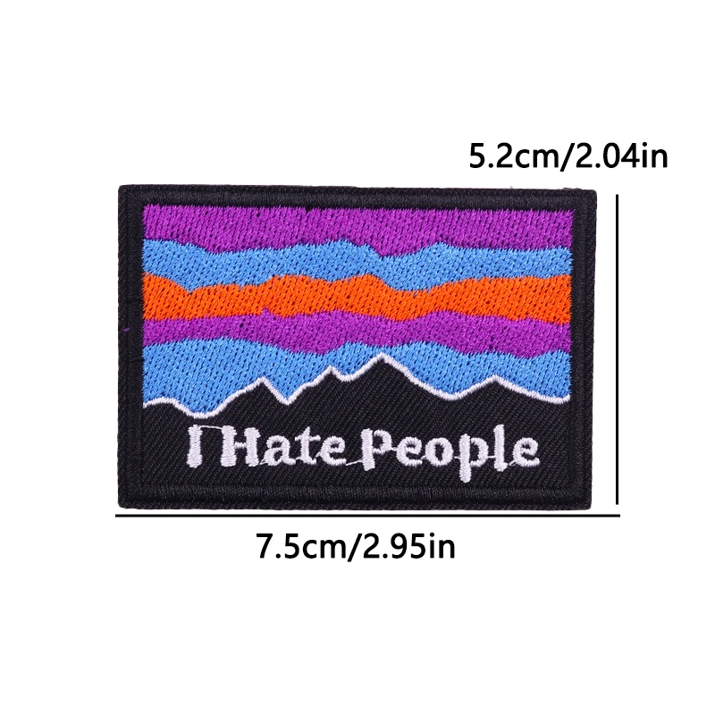 Witty Slogan Embroidery Iron On Patch with Optimistic Quotes for Clothing Jacket Hat Positive Vibes Humorous Lifestyle Decor