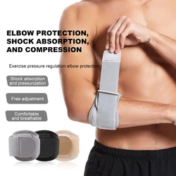 Breathable Sports Elbow Pads Support Adjustable Tennis Strap Elbow Brace Elbow Protection Pad Band Gym Sport Accessories