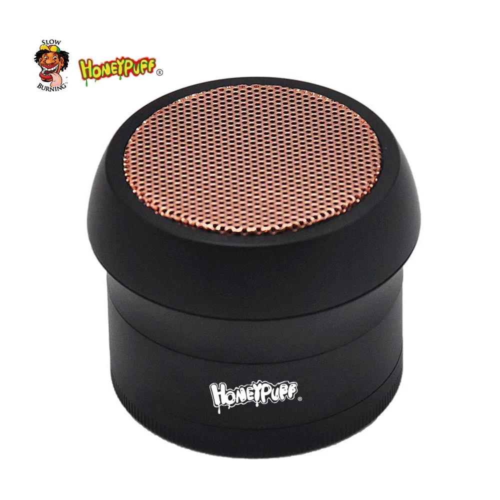 HONEYPUFF 63MM  Metal Crusher Mushroom Style Aircraft Aluminum  Crusher