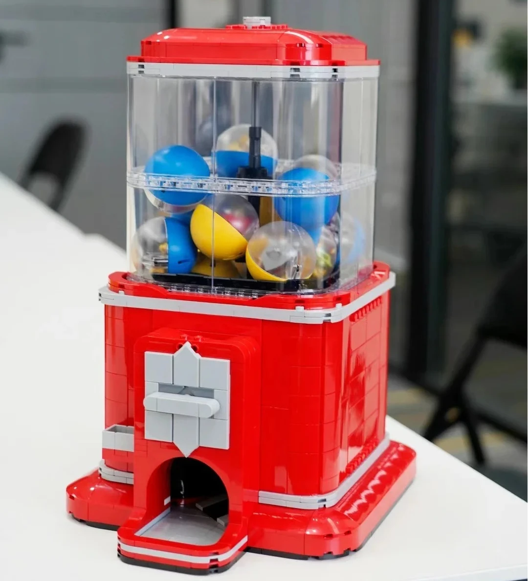 

2025 New Creative Ideas Vending Machine Set Building Blocks Coin Operated Play Game Brick Toys Girl Boy Birthday Gifts 1343pcs