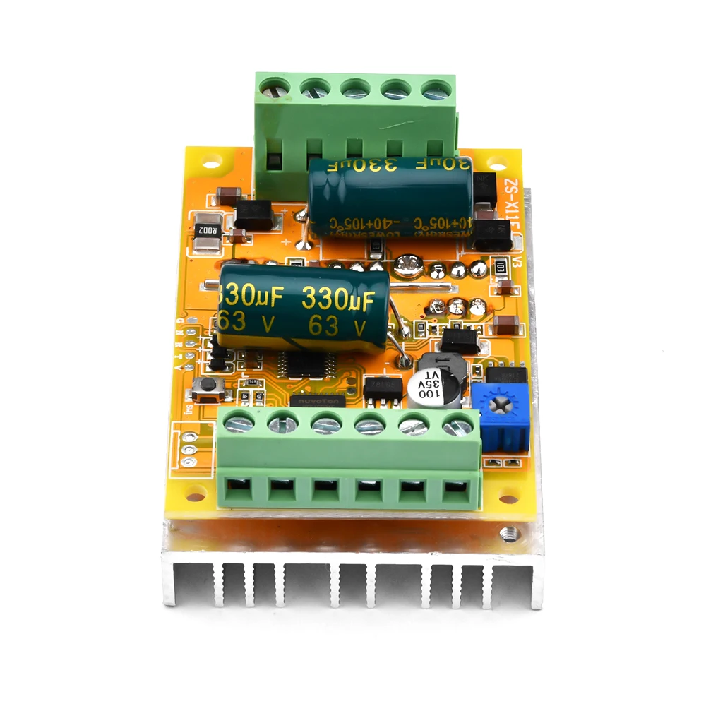 Upgrade BLDC 5-50V 380W Three-phase DC Brushless Hallless Motor Controller Brushless Motor ESC Driver Board PLC ZS-X11F V3