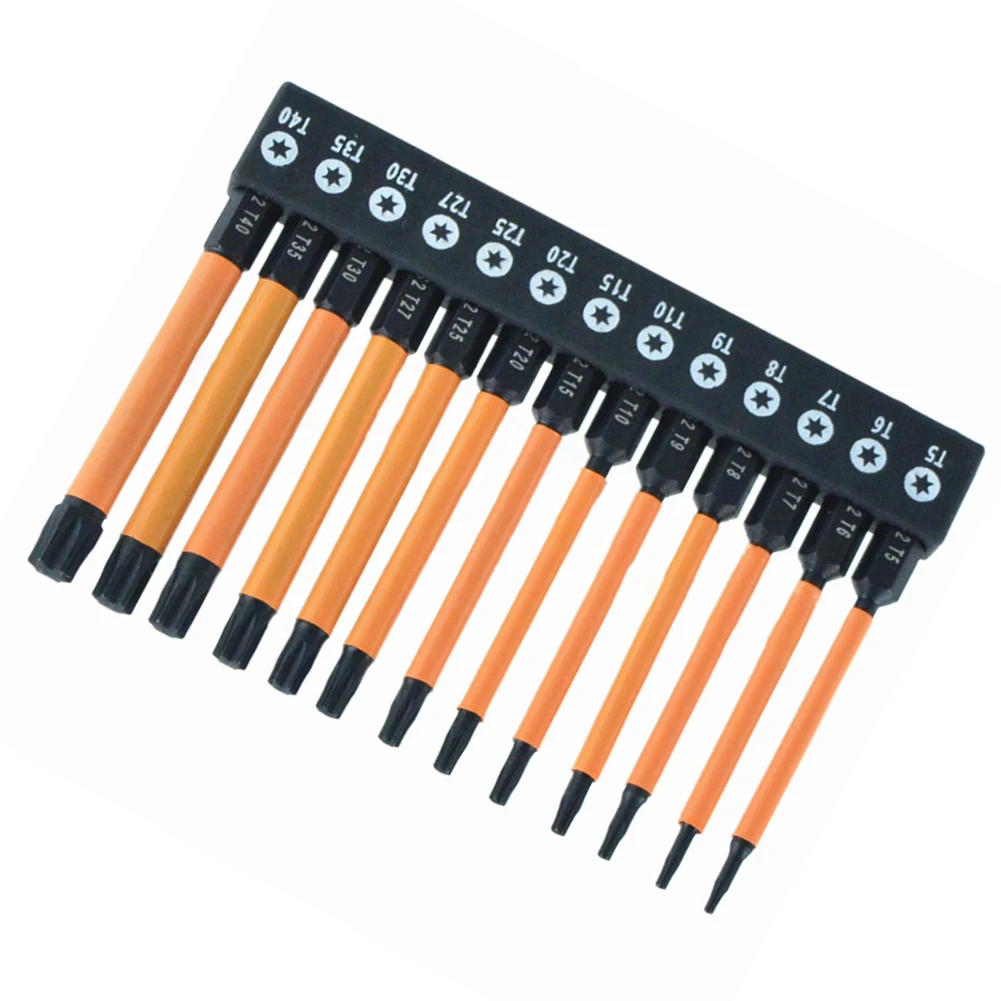 13 Piece Screwdriver Magnetic Star Bits DIY Projects Alloy Steel Material Easy Screw Holding High Compatibility