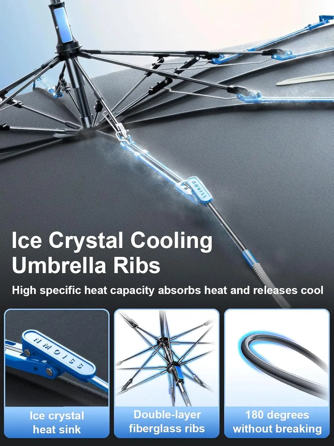 Large Windshield Sun Shade for RAM Trucks 1500/2500/3500, 61x35 Inch, UV Blocking Heat Protection