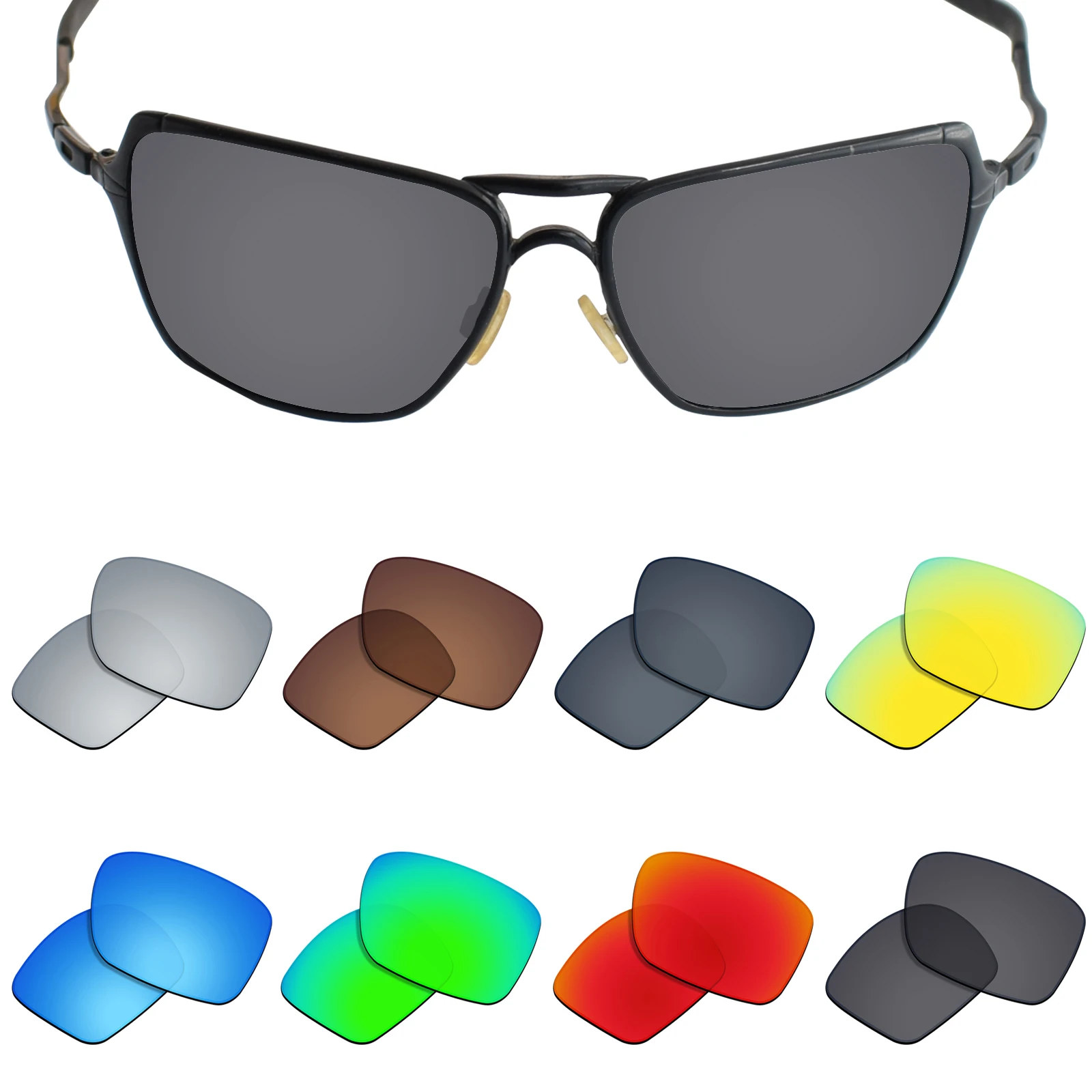 Firtox True UV400 Polarized Lenses Replacement for Oakley Inmate Sunglasses (Lens Only) - Multiple Colors