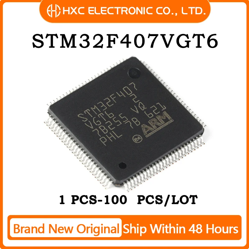 

1PCS/5PCS/10PCS 100% New STM32F407 STM32F407VGT6 QFP100 MCU Microcontroller