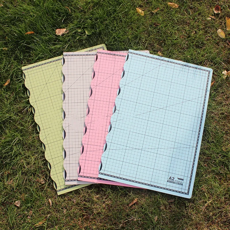 Foldable Intermediário PVC faca Board, núcleo branco, Office Art corte Mat, A2