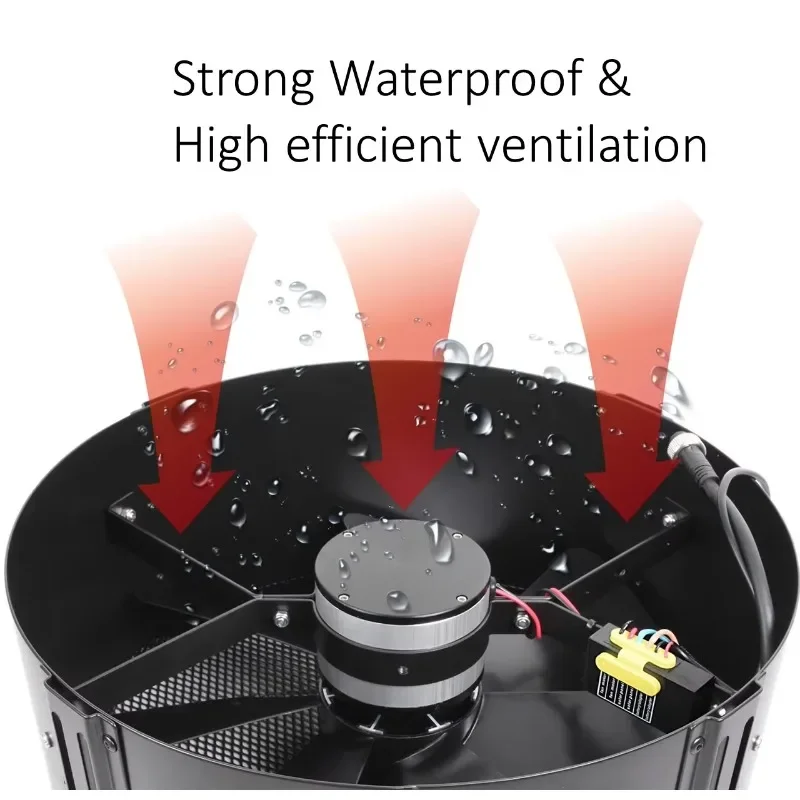 Long Lifespan 60W Solar Powered Wall Mounted Exhaust DC Fan 14