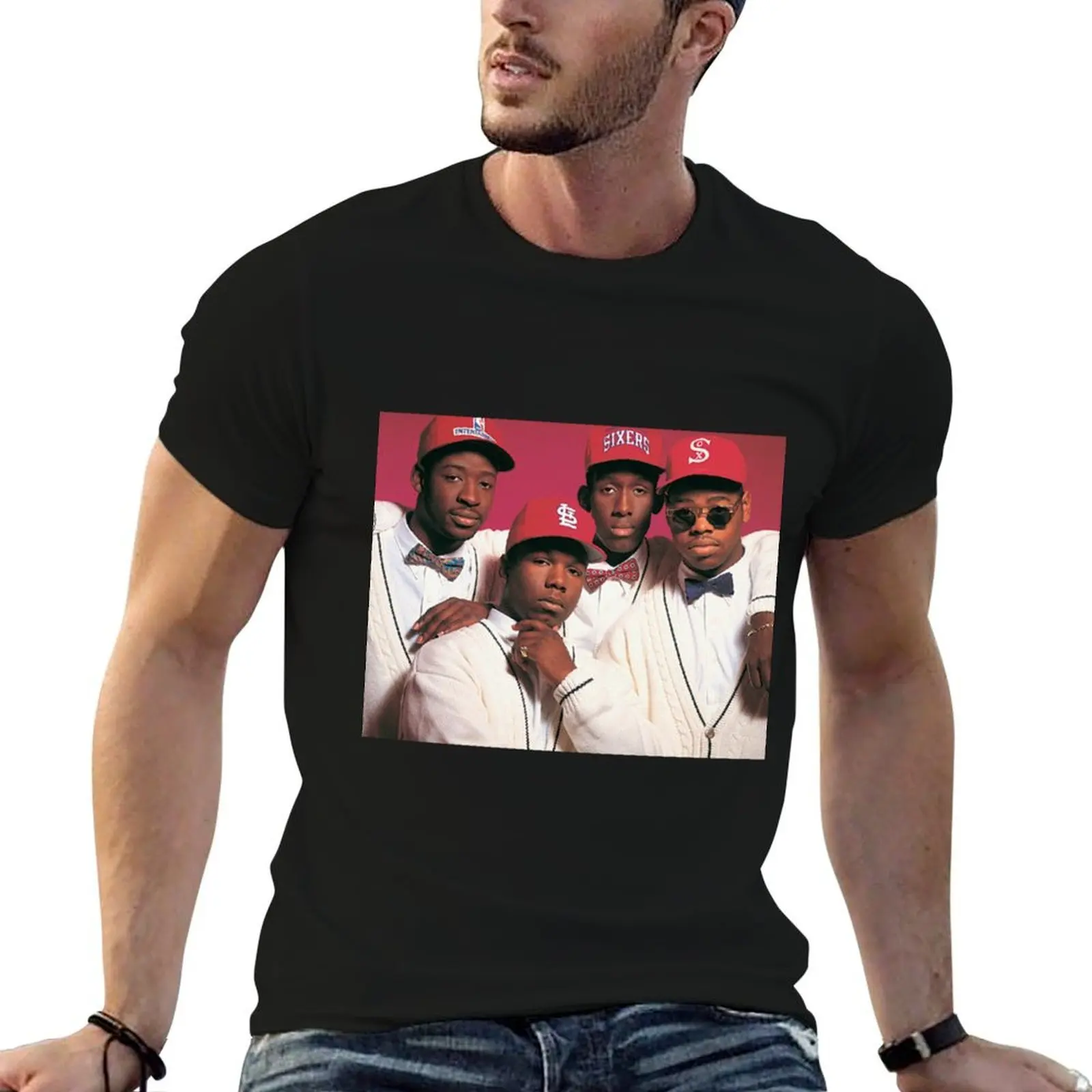 Boyz II Men R&B ballads acappella 8 T-Shirt Big Size Simple T-Shirt