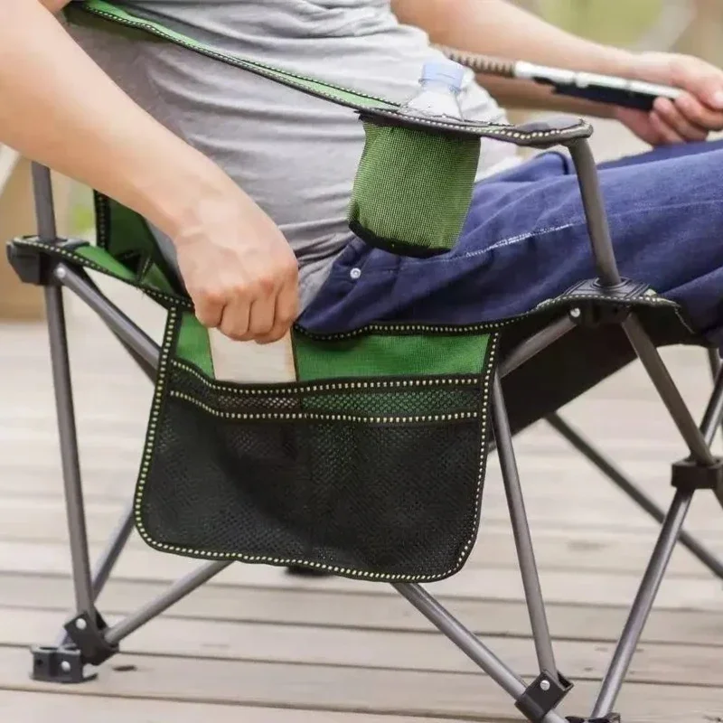 Outdoor Folding Recliner Portable Armchair Beach Fishing Bed Chair Home Office Nap Patio Garden Furniture Daybed Sun Loungers