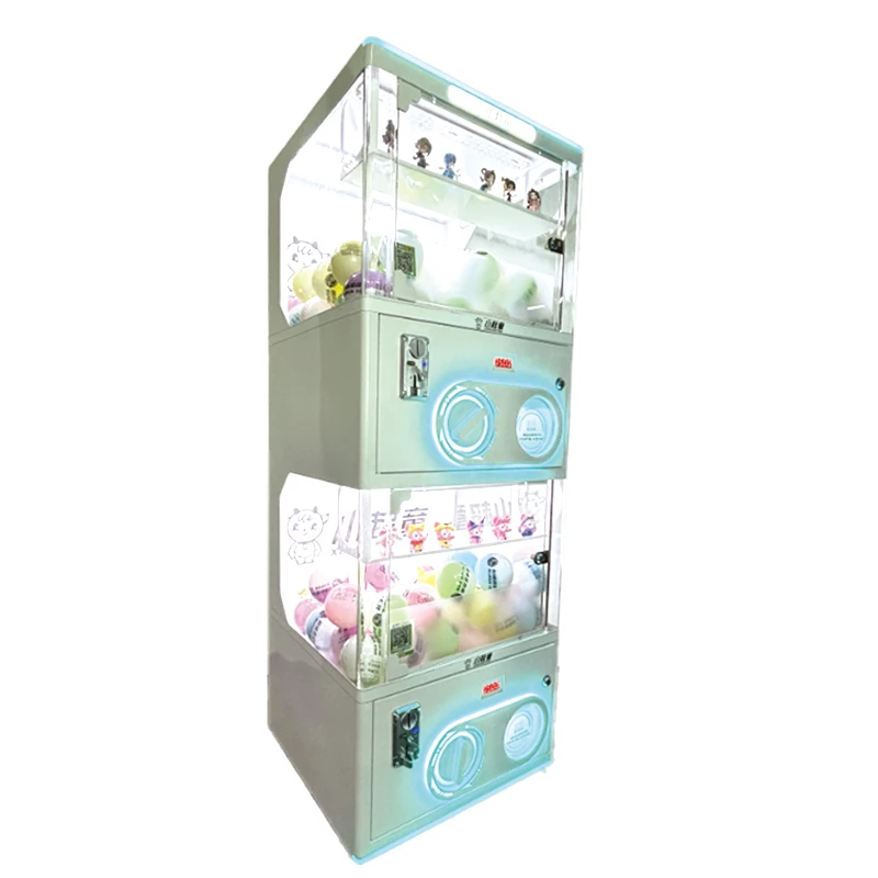 

1pcsCheap Price Double Layer Mini Twisted Egg Game Machine Amusement Park Gift Vending Machines