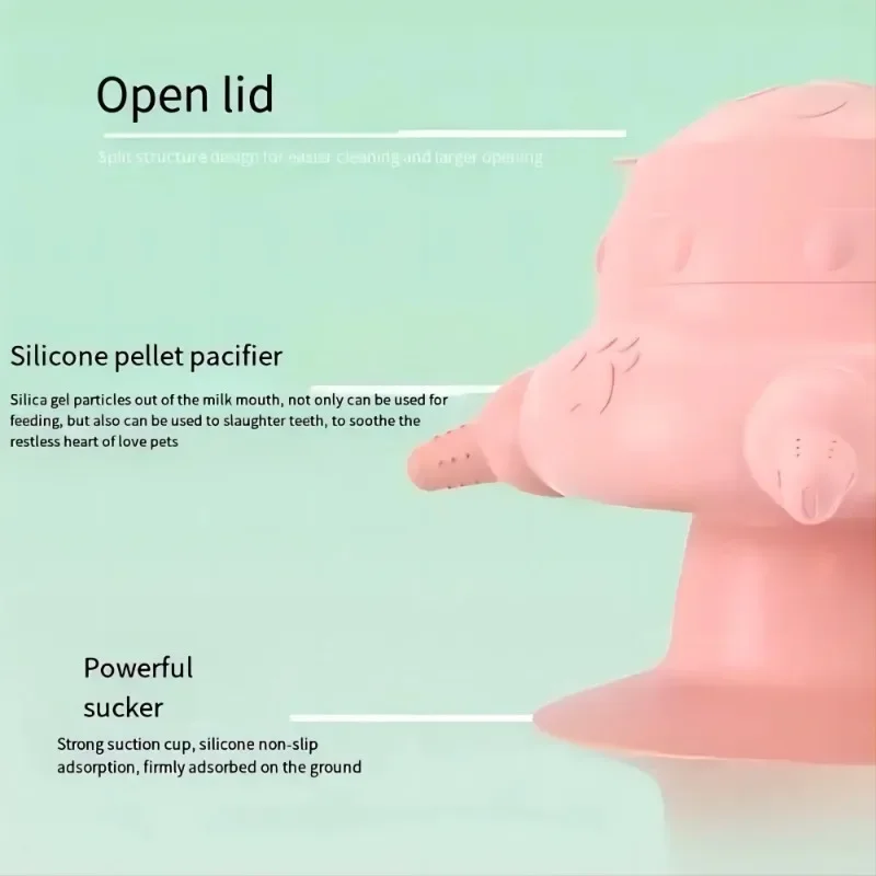 Silikon-Brustfütterer für Haustiere, Multifunktionaler Haustier-Schnuller-Fütterer, Welpen-Fütterungsflaschen, Futterbehälter für Kätzchen, Hunde und Katzen – Detail 4