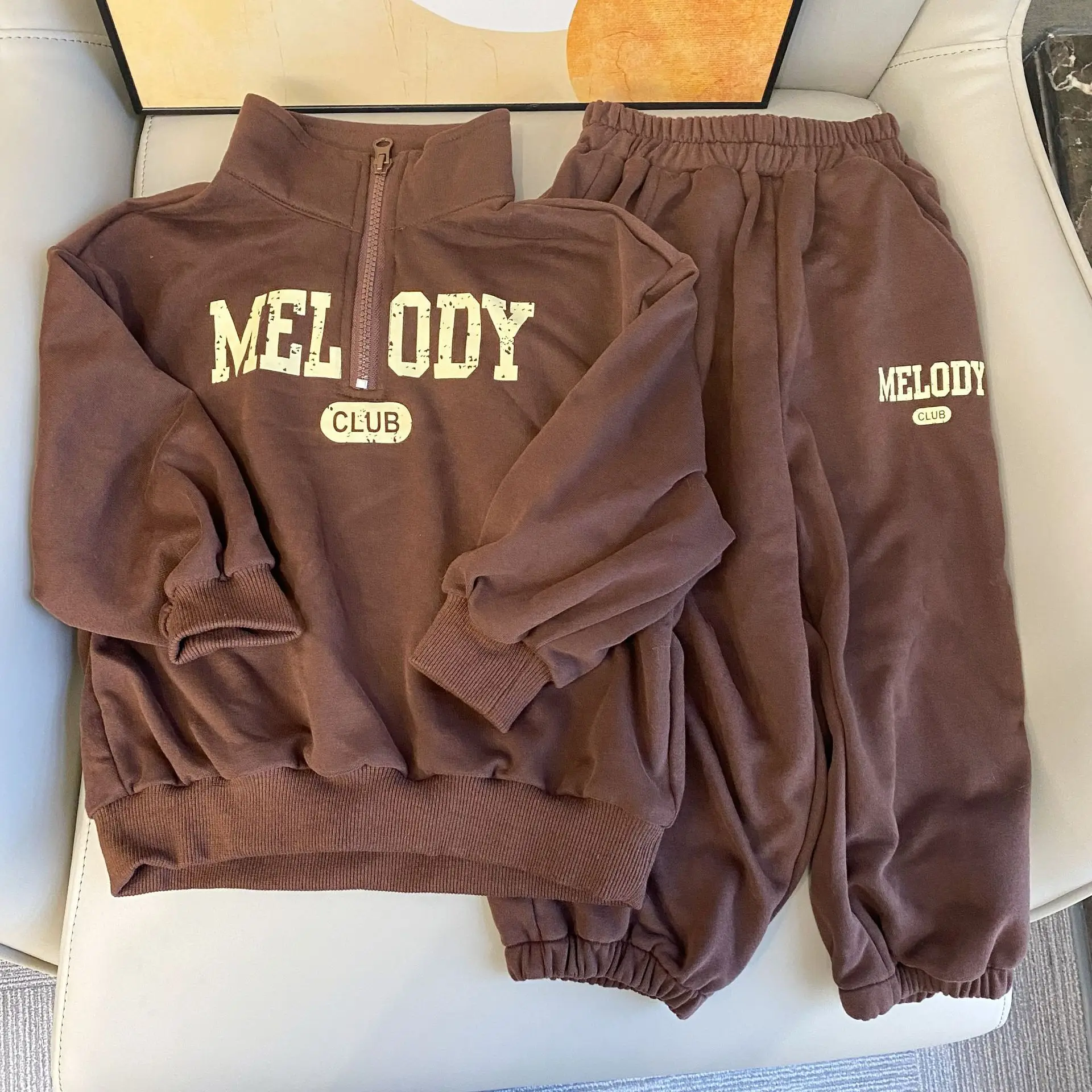 

Autumn Baby Boys Sweatshirts Sets Letter Printed Top+Elastic Waist Pants Toddler Boys Sets Outdoor Sport Casual Baby Girls Sets