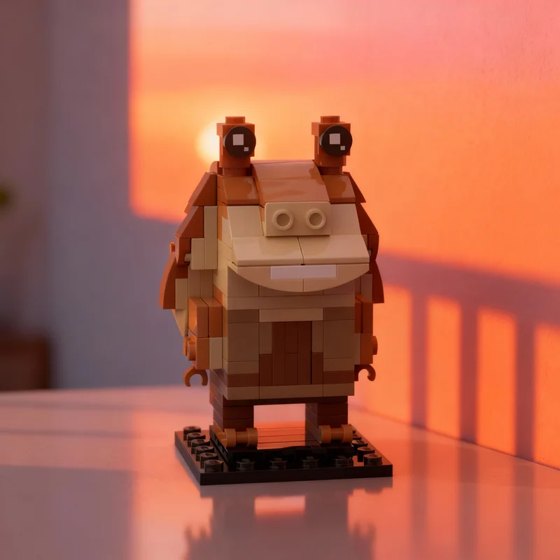 

156pcs MOC Jar Binks Brickheadz Model Building Blocks DIY Gift Creative Collectible Display Decor Premium Adult Kids Desk Home