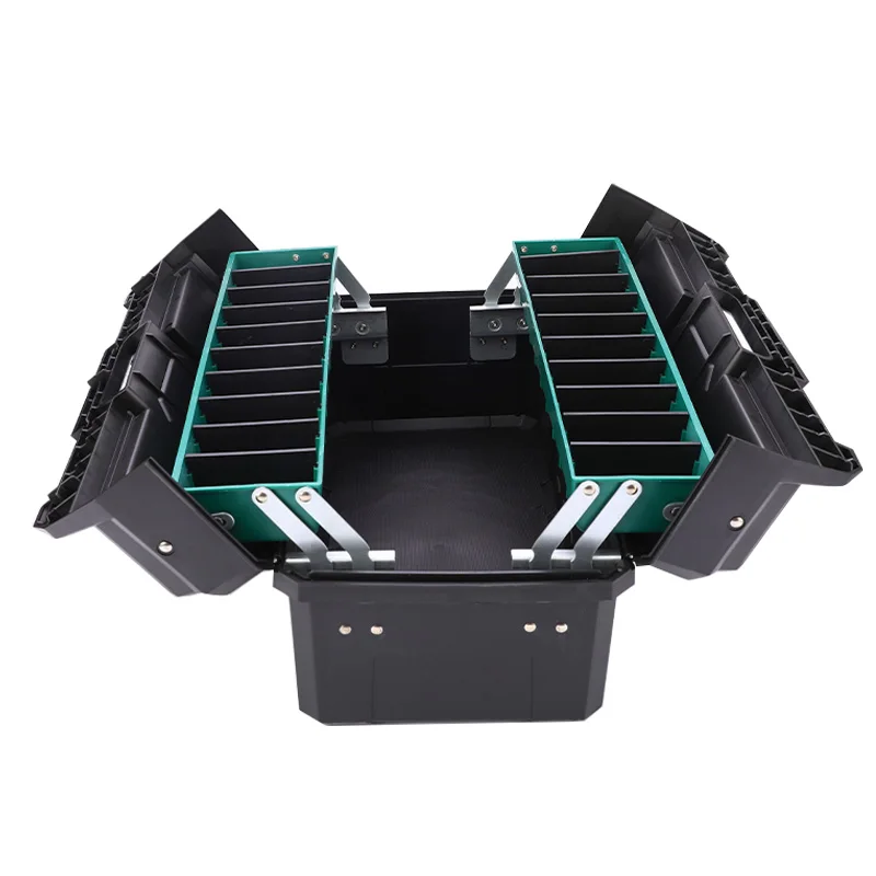 

Large Capacity Portable Multi-Function Folding Hardware Tool Box Household Storage Case for Car Repair