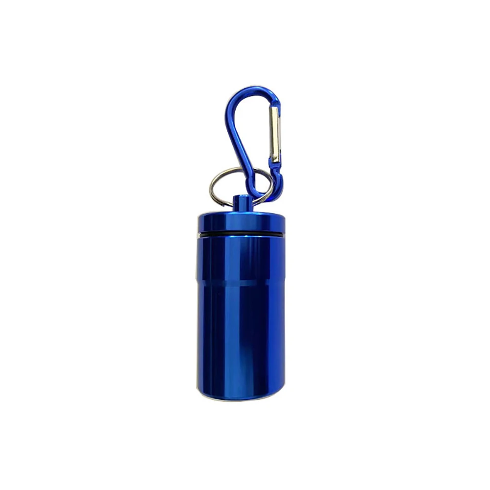1Pcs Winddicht Zigaretten Aschenbecher mit Schlüsselbund Aschenbecher Outdoor Tragbare Tasche Aschenbecher mit Deckel Aluminium Lagerung Rohr Halter – Detail 5