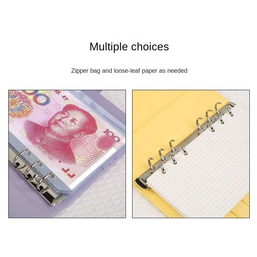 Funny 6Sheets Cash Deposit Book A6 Cloth Money Saving Challeng Reusable Large Capacity Money Book Couples