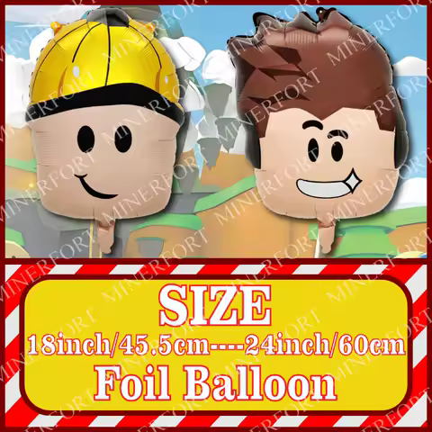 2Pcs Hot Roblox Aluminum Foil Balloons Game Combination Themed for Cartoon Birthday Baby Shower Party DIY Supplies Favor Gifts