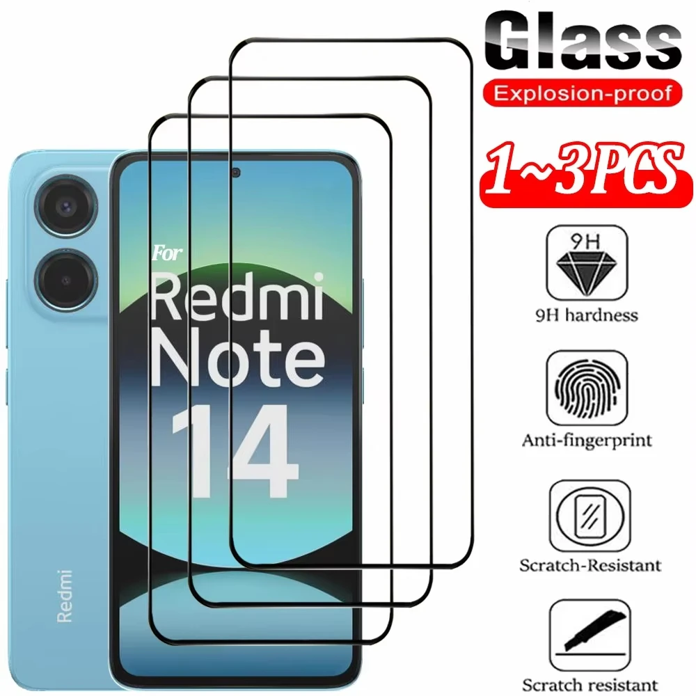 

1-3Pcs HD Clear Tempered Glass Screen Protector for Redmi Note 15 Pro 14 5G 13 Pro 12 Pro 11 Pro 13 12 11 Anti-Scratch Film