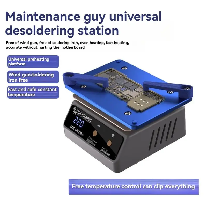 MECHANIC IX5 Constant Temperature Heating Table Mobile For Phone Screen Removal Lamp Bead Welding Repair Bench-N37R