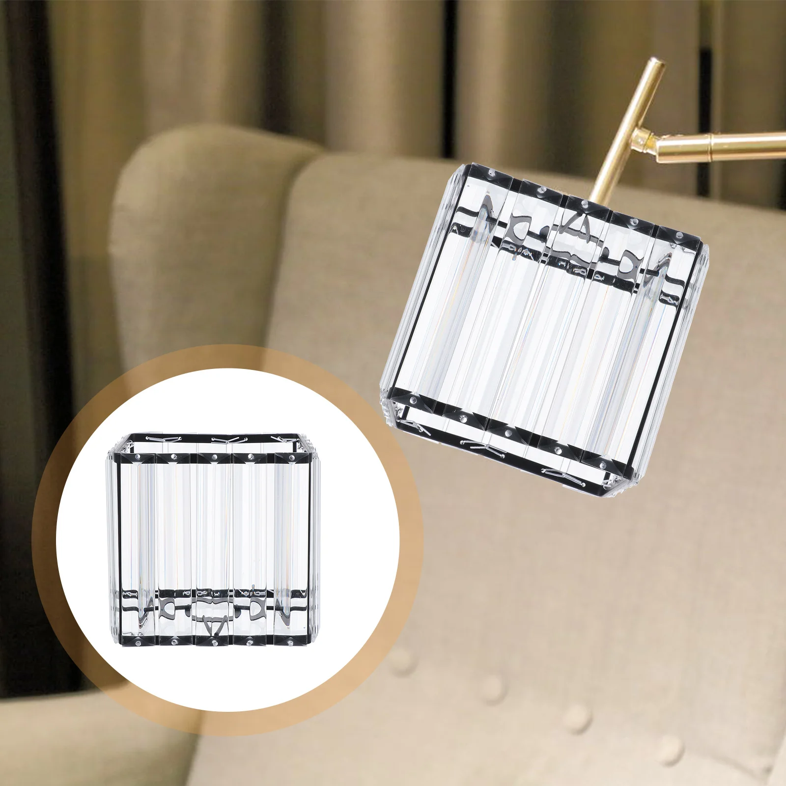 

Хрустальный абажур, железный художественный чехол, теплый световой абажур, декоративный потолочный светильник, чехол для дома, спальни, настенный торшер