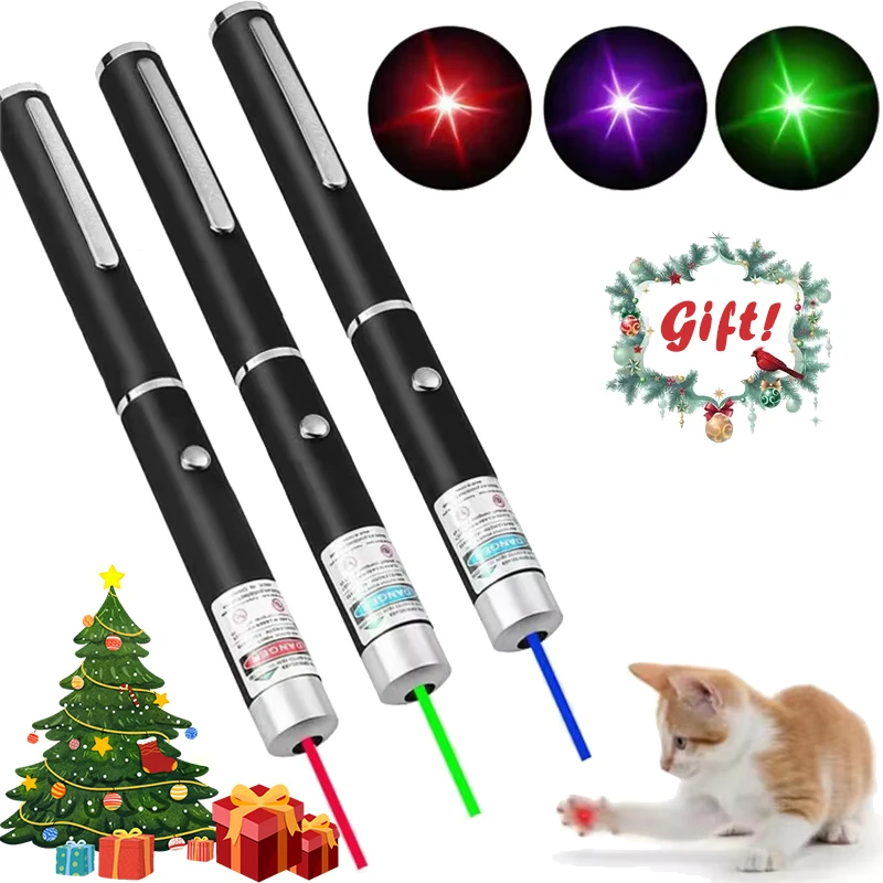 Mini 2 in1Cat المفاتيح متعة مؤشر لا بطارية المحمولة مؤشر LED الحيوانات الأليفة التدريب الشعلة القط دغدغة لعبة مصباح يدوي هدية الكريسماس