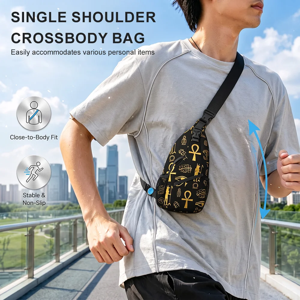 Retro-print Shoulder Unisex Stylish Single-strap Backpack Suitable For Sports And Travel A Variety Of Patterns To Choose From