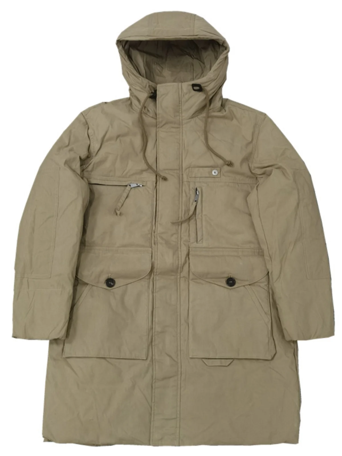 

Мужская куртка-пуховик с капюшоном, наполнитель 90% белый пух, высокая упругость наполнителя, многофункциональный дизайн, средней длины, Y78, утепленный хлопок-нейлон