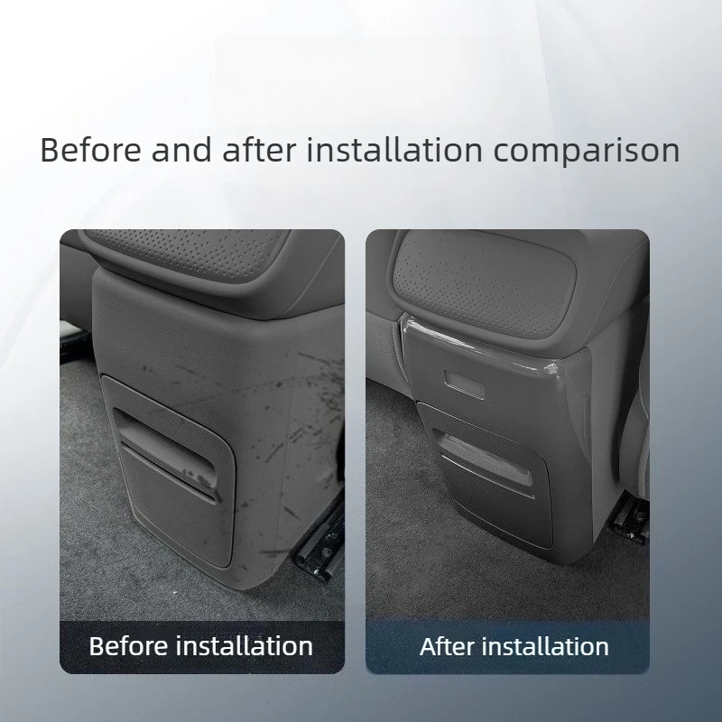 For Leapmotor B05 LAFA5 Rear Storage Tissue Box Anti Kick Pad Interior Modification Protective Cover Panel Car Accessories Tools
