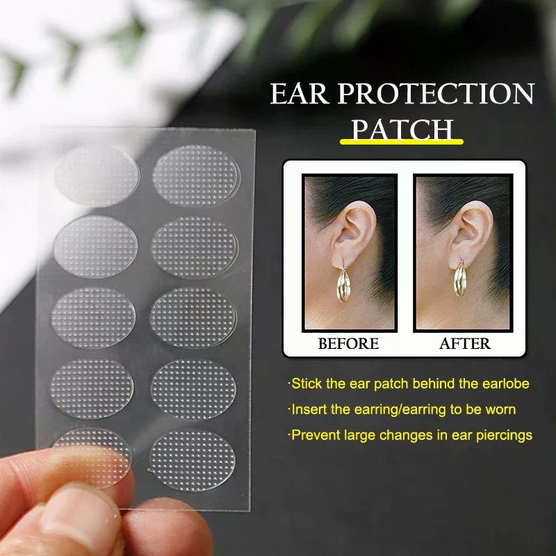 30/50/100/200 Patches Invisible Earlobes Protective Stickers For Prevent Stretched Or Torn Protective Relieve Heavy Earrings