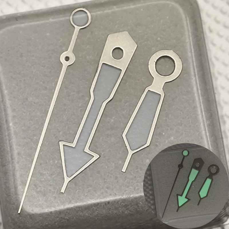 

Mod NH35 Watch Hands Green Luminous Fits SPRD SKX007 SKX009 Watch Case For NH35 NH36 4R35 7S26 Movement Parts Watch Hand Kit