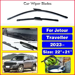 For Jetour Traveller 2023 SUV 1.5T 2.0T Car Front Wiper Blades Windscreen Wiper Blade Brushes Cutter Goods Car Accessories